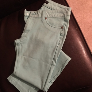 Teal blue/green jeggings. NWOT‎ comfortable stretch